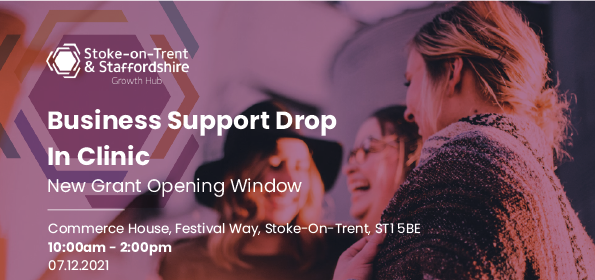 SOLD OUT - Business Support Drop In Clinic - New Grant Window Opening