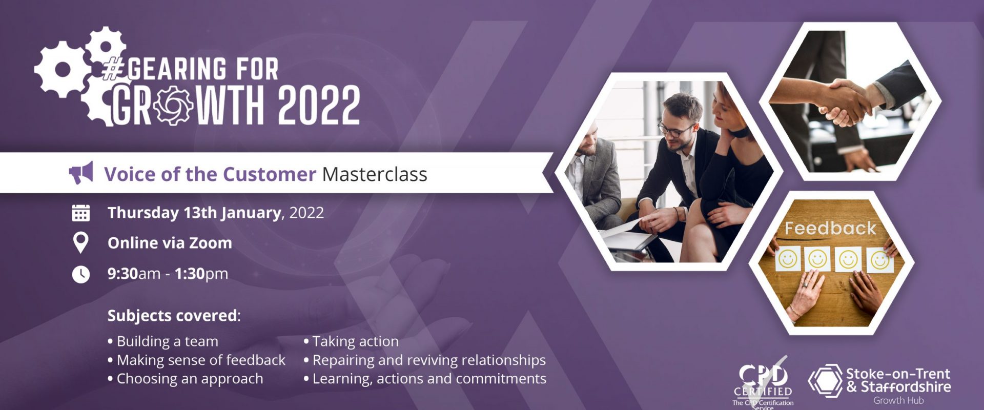 #GEARINGFORGROWTH2022: Voice of the Customer Masterclass - CPD Accredited