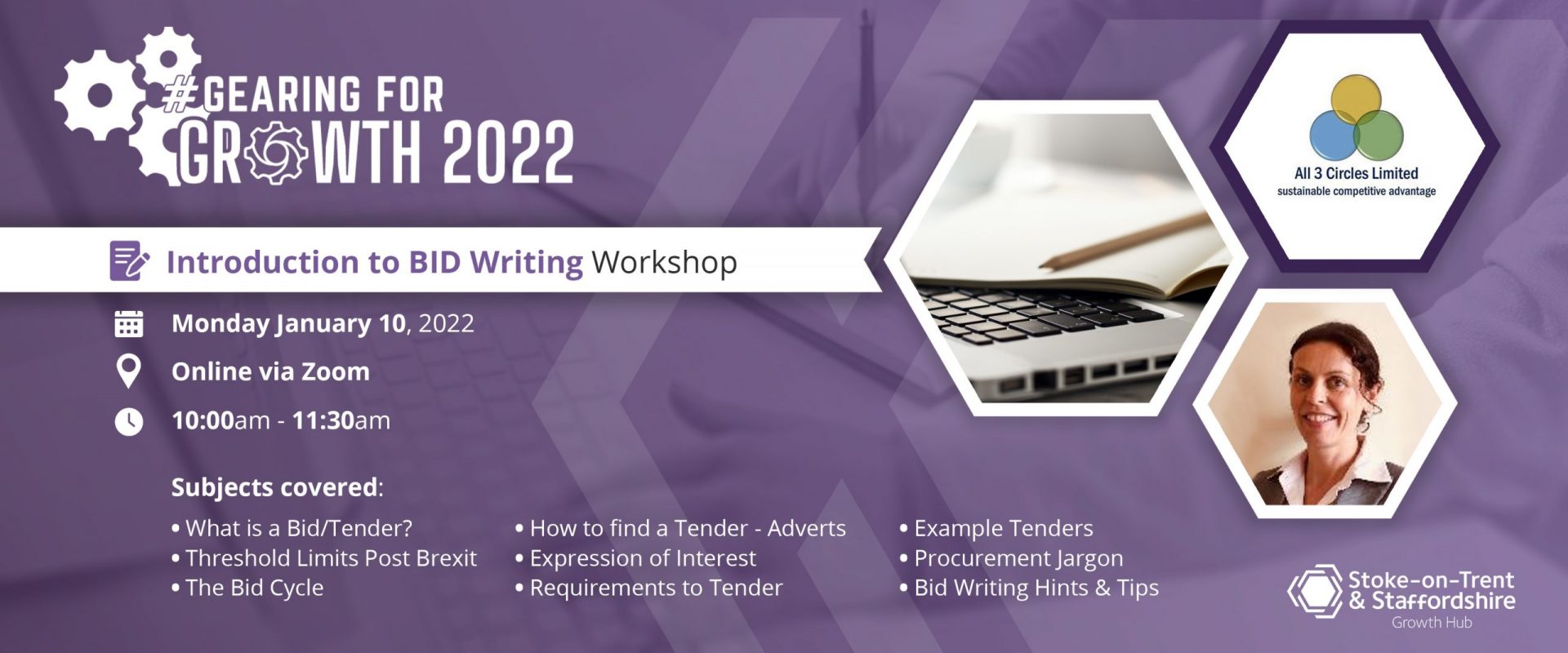 #GEARINGFORGROWTH2022: Introduction to BID Writing Workshop - CPD Accredited