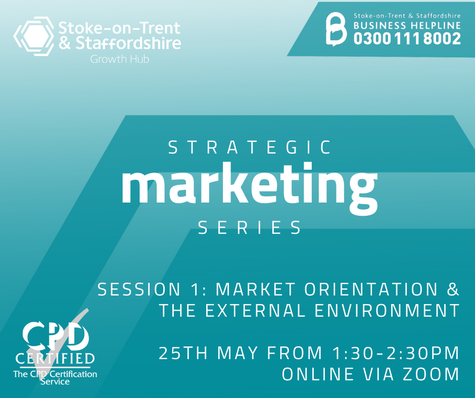 Strategic Marketing for SME’s Series - Session 1: Market Orientation and the External Environment