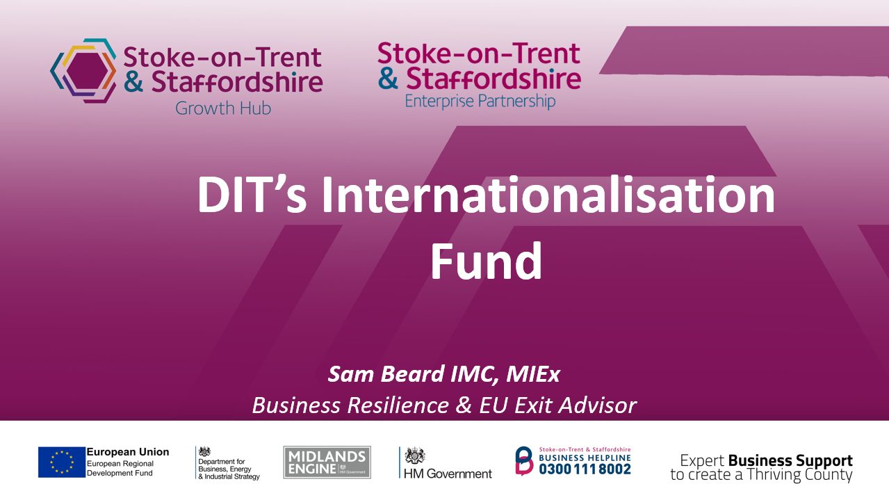 Webinar: Internationalisation Fund – Supporting SME Exports