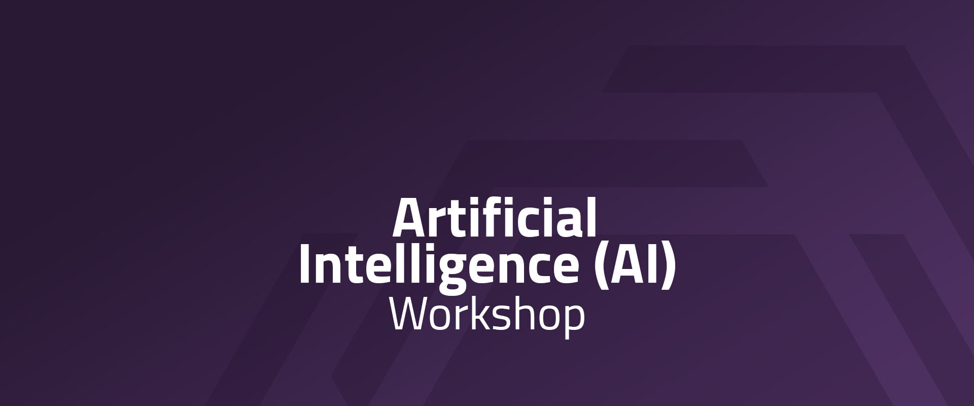 Artificial Intelligence (AI) Workshop