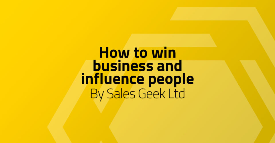 CPD: How To Win Business and Influence People