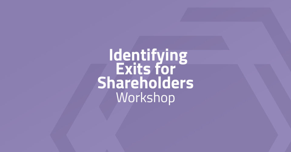 Identifying Exits for Shareholders