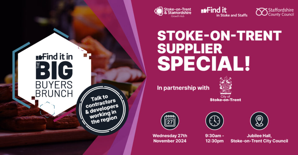 Supplier special to support Stoke-on-Trent businesses