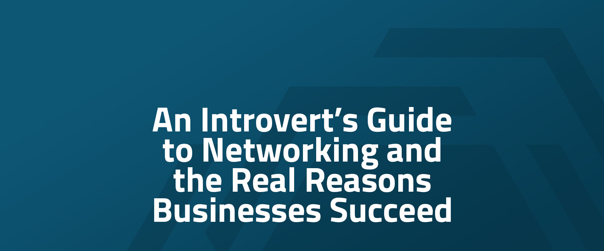 An Introvert’s Guide to Networking and the Real Reasons Businesses Succeed