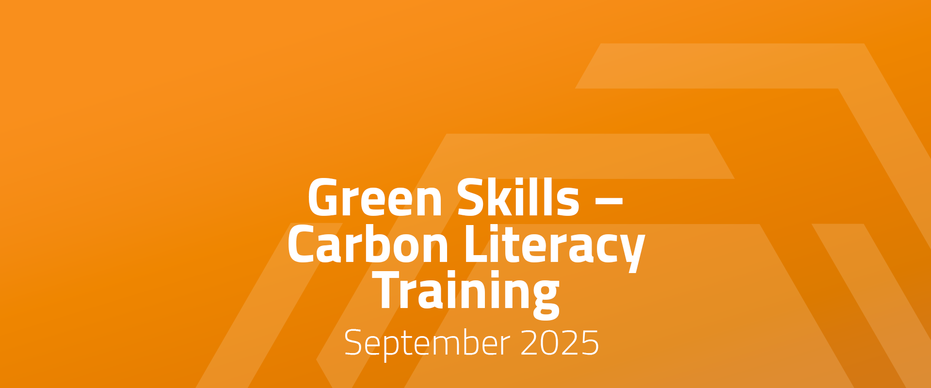 Staffordshire County Council – Green Skills – Carbon Literacy Training 9th September 2025