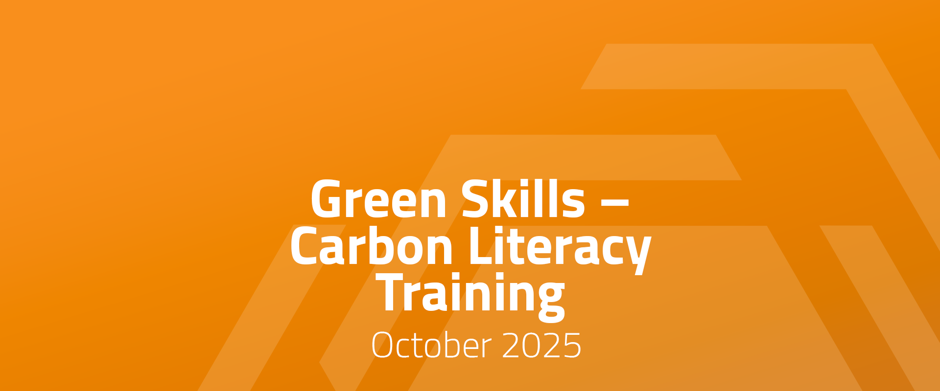 Staffordshire County Council – Green Skills – Carbon Literacy Training – 7th & 8th October 2025