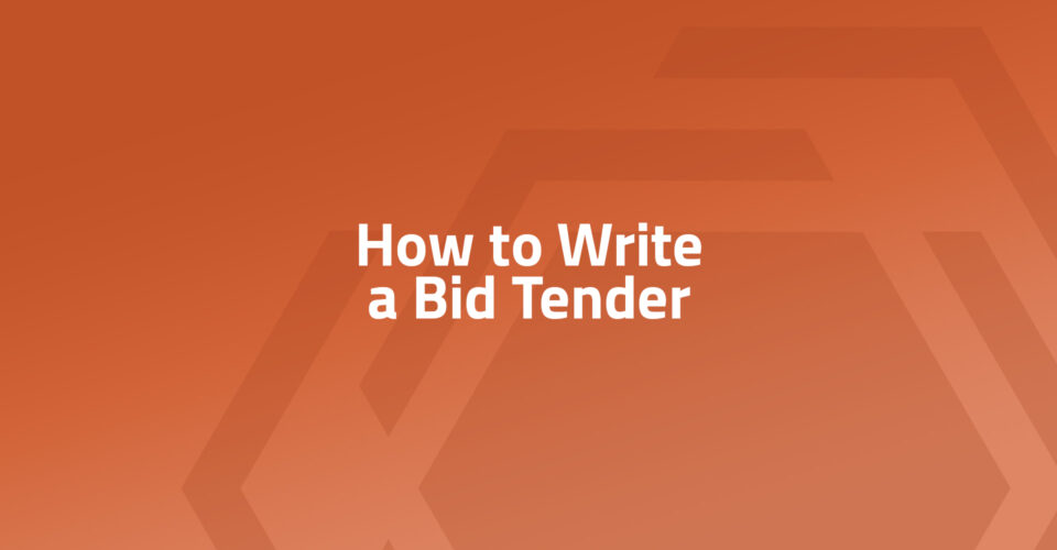 How to Write a Bid Tender