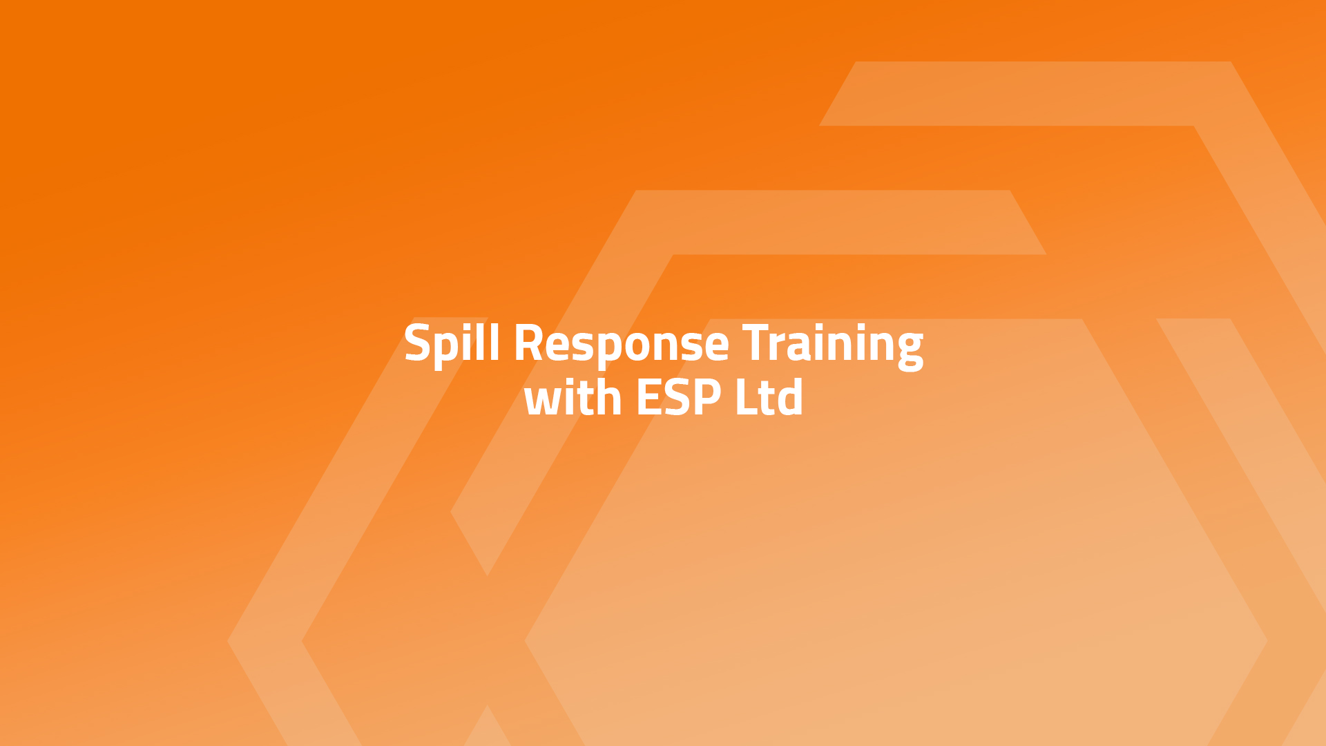 sben: Spill Response Training with ESP Ltd - Stoke on Trent ...